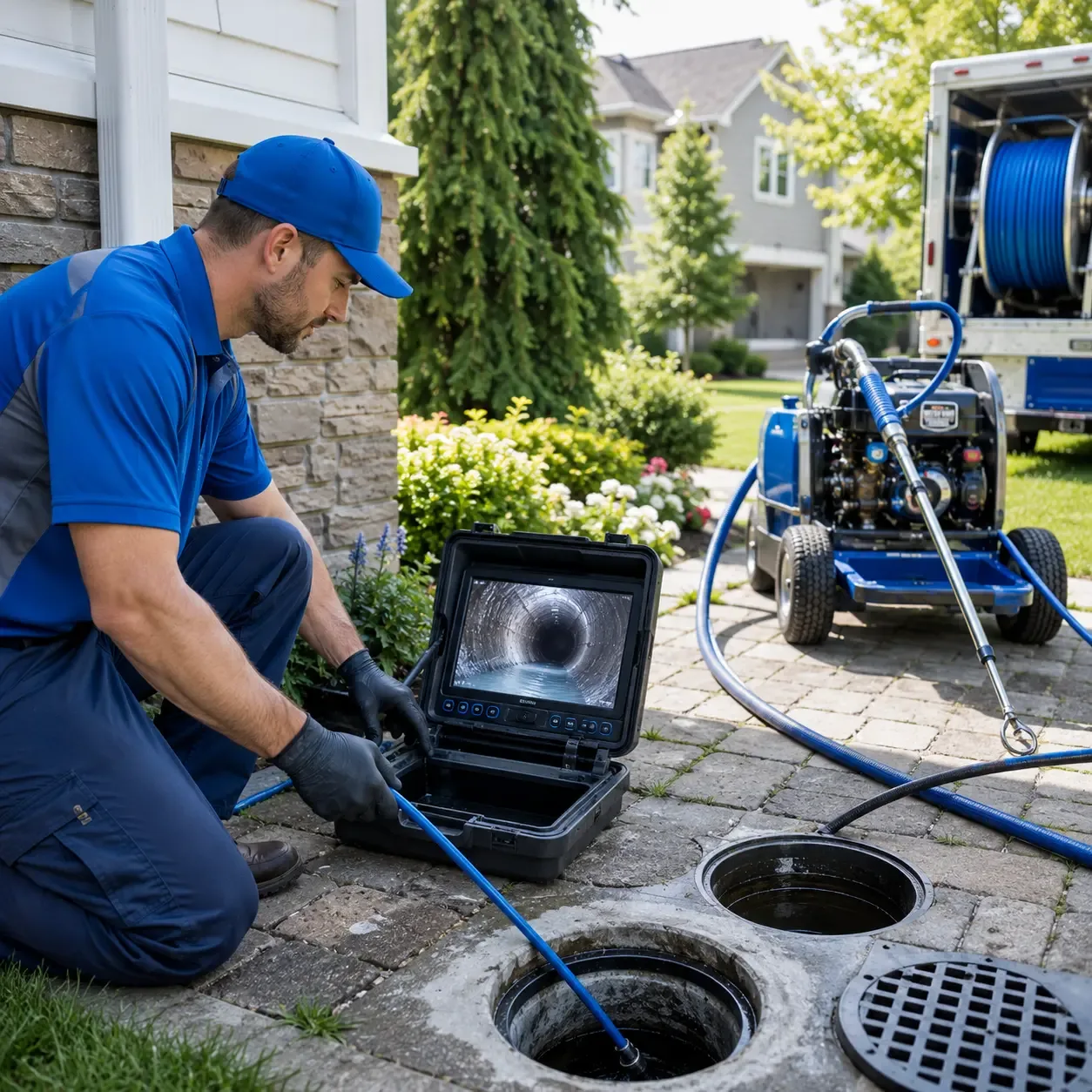 Outdoor drain cleaning professionals serving New Castle, AL