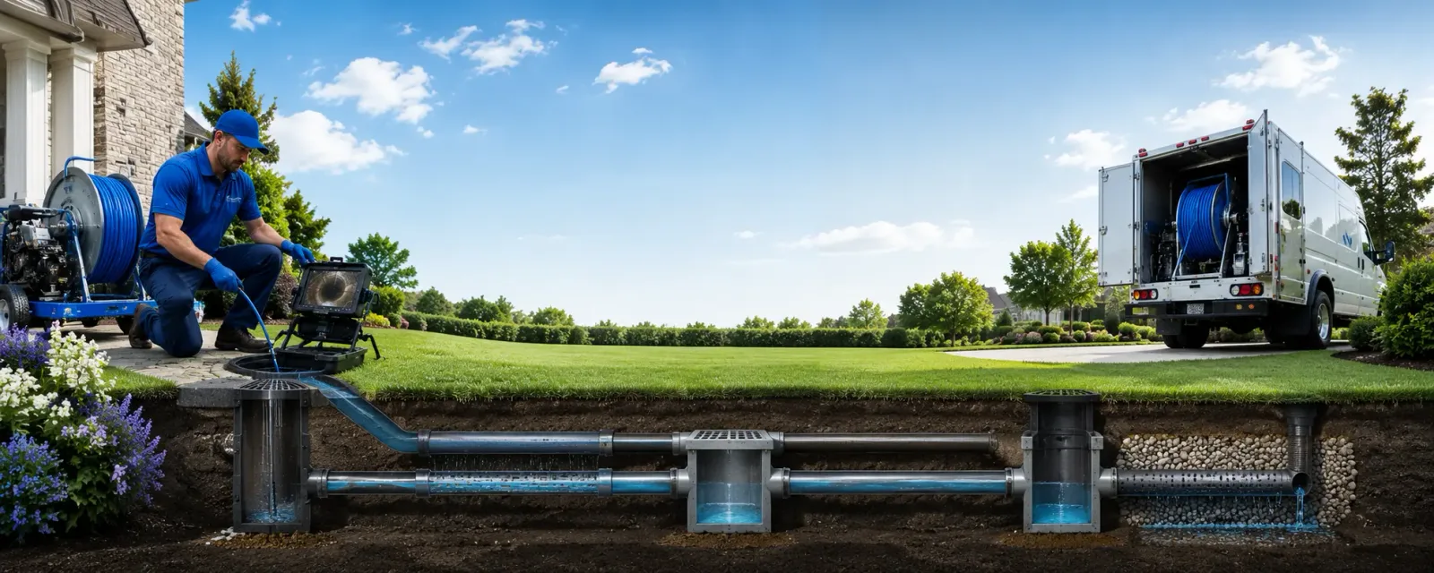 Outdoor drain cleaning information for New Castle, AL